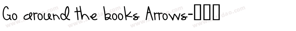 Go around the books Arrows字体转换